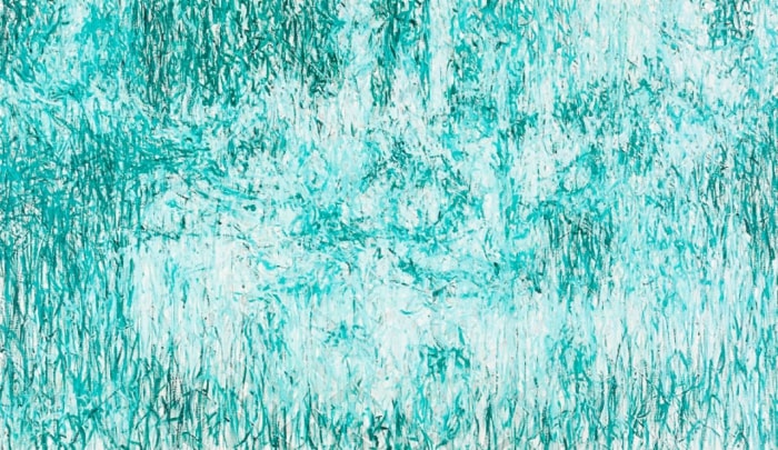 松・波 屏風（二曲一双）優美工房蔵 各183×203㎝