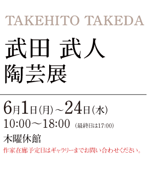 武田武人 陶芸展