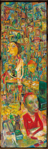 夜はすべての猫が灰色に見える　227×50cm 1999年