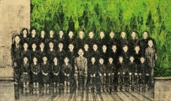 希望に満ちた中学生 57.5×100㎝　2010年