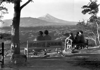 「畑毛温泉大仙山の富士」