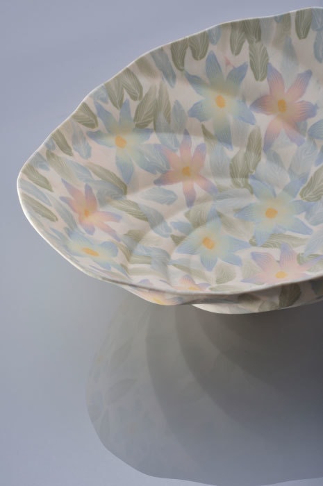 Nerikomi Porcelain「clematis」 w405×d320×h165（mm）