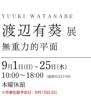 渡辺有葵展～無重力的平面