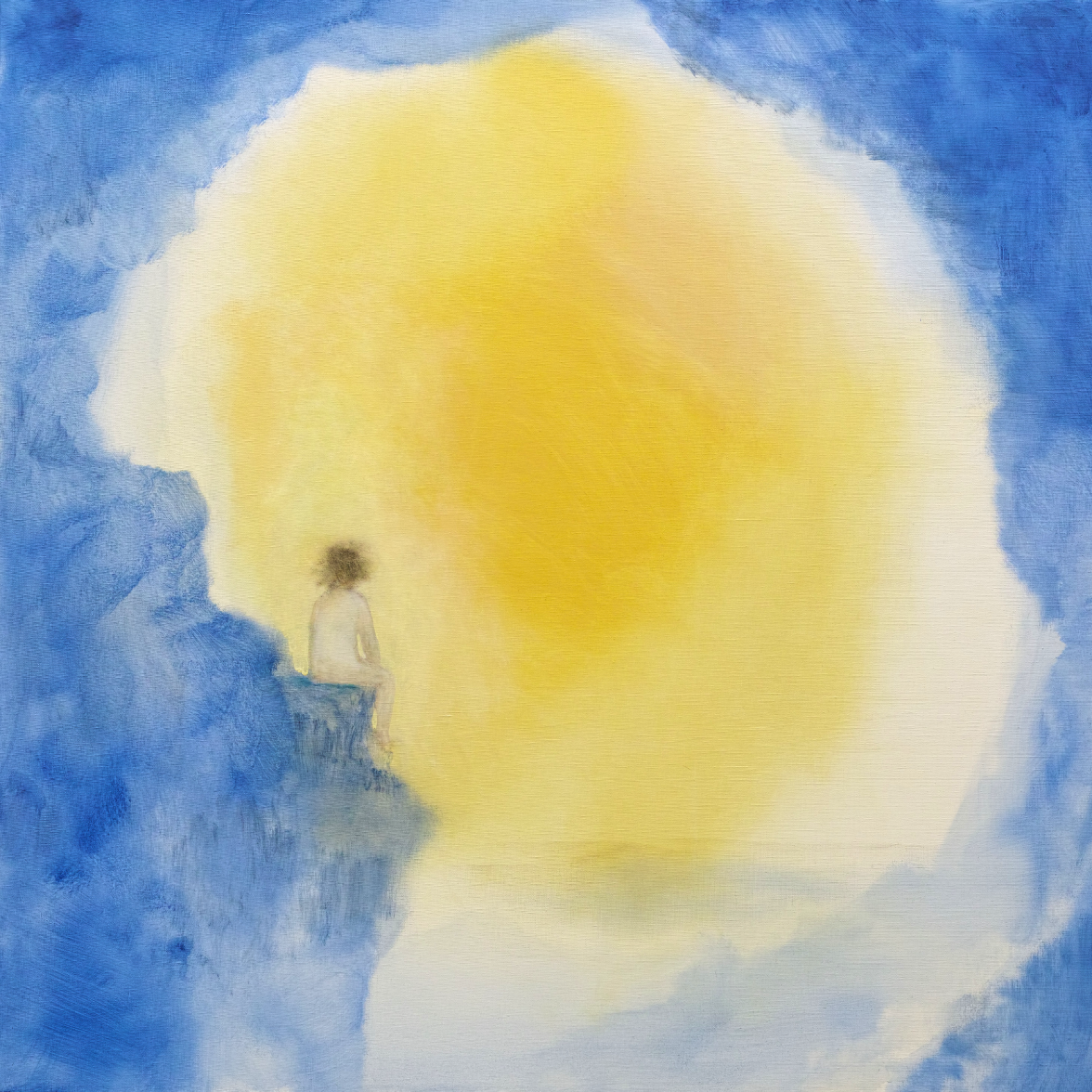 洞窟を出ると決めた人 The Time Has Come to Leave the Cave Oil on Canvas